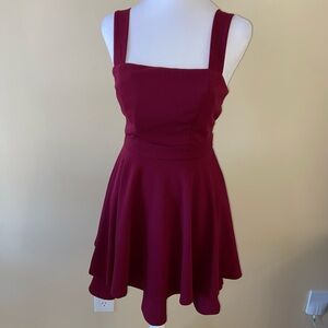 Honey and Rosie Burgundy Mini Dress